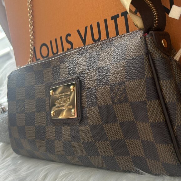 Louis Vuitton Pochette Eva with box, dust bag, gift wrap Damier Ebene - Picture 9 of 12